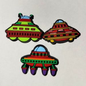 3 Assorted Spaceships Jibbitz Shoe Charms